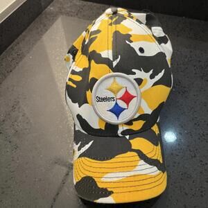 Pittsburgh Steelers NFL Rbk One Size Black And Yellow Camouflage
